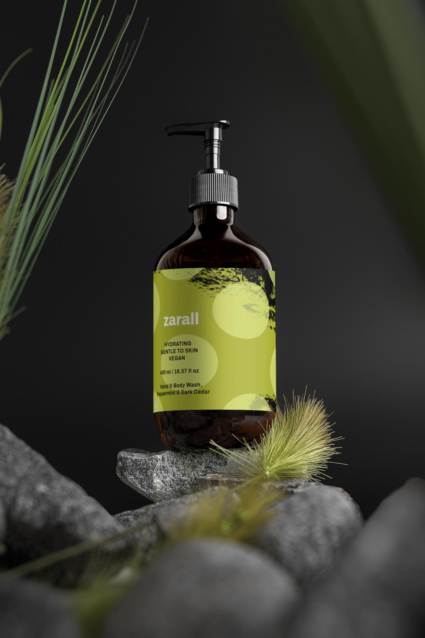 Hand & Body Wash, Peppermint & Dark Cedar